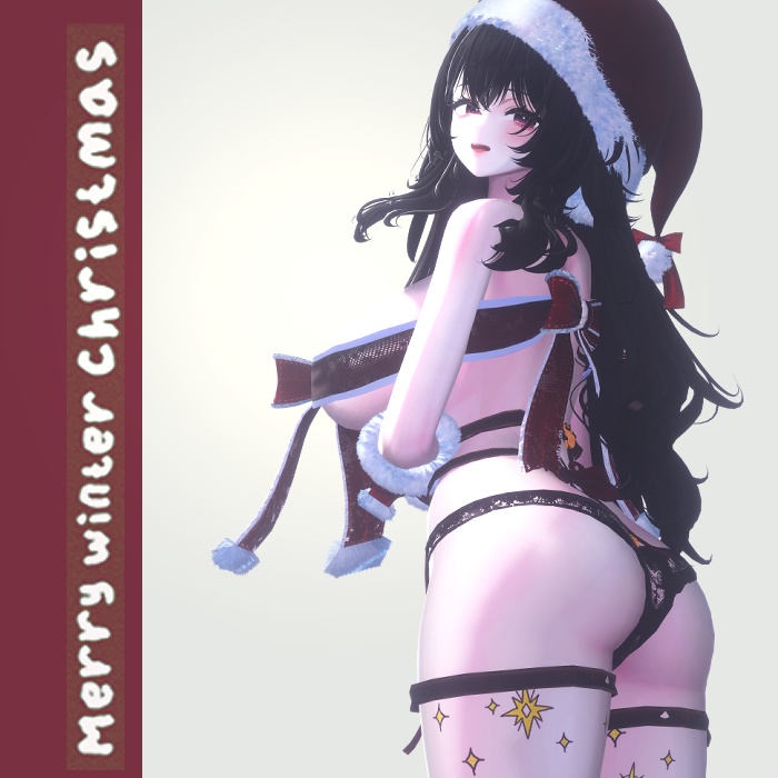 【VRChat】 Secret Santa Girl / 秘密のサンタガール / 비밀의 산타걸