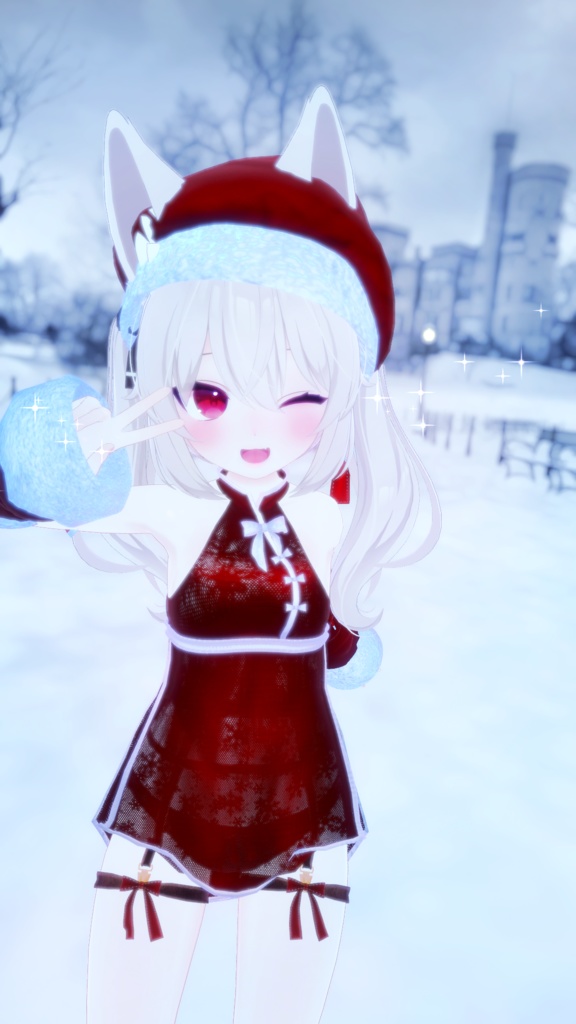 【VRChat】 Secret Santa Girl / 秘密のサンタガール / 비밀의 산타걸