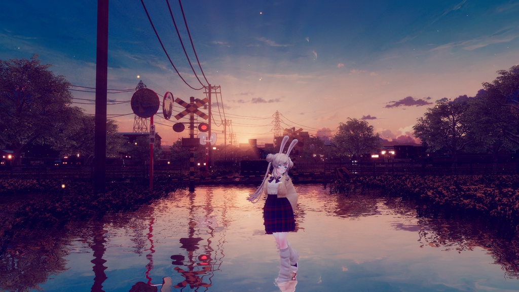 【VRChat】 봄날의 스쿨룩 / Spring School Look / 春のスクールルック