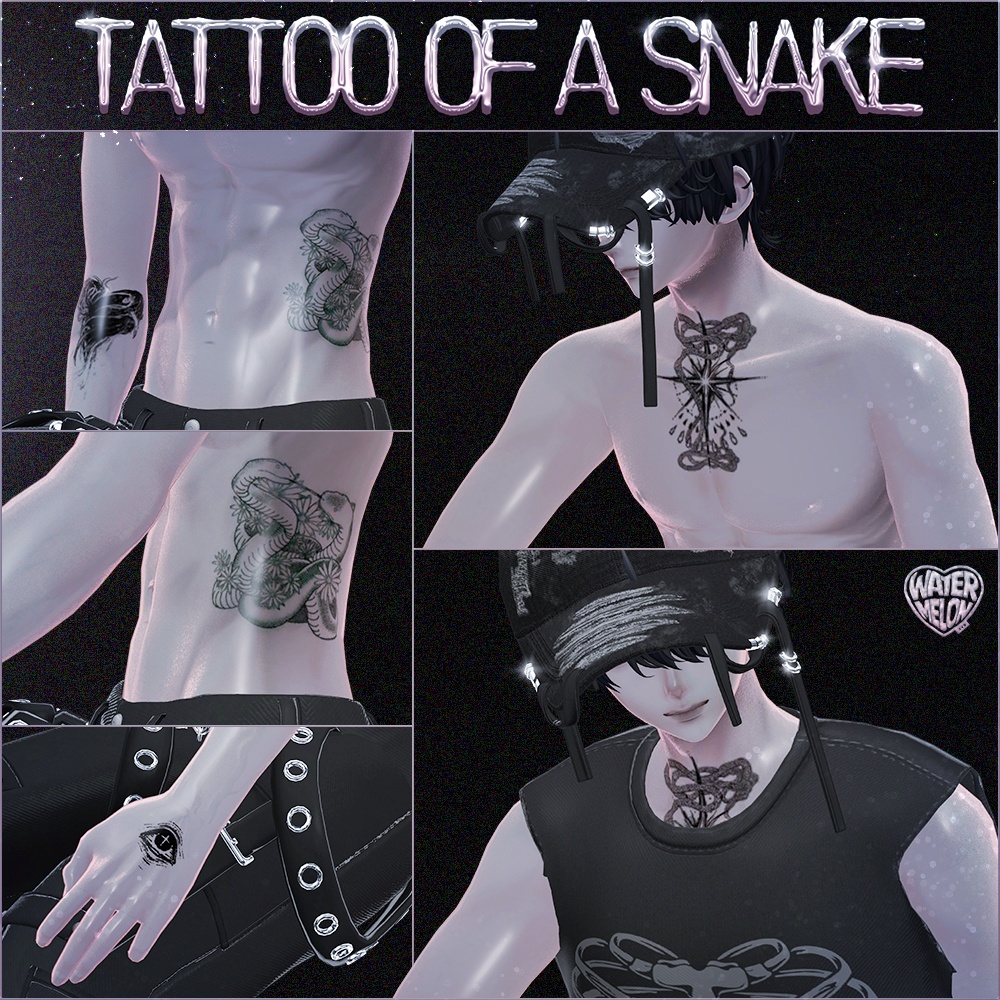 【VRChat】 [Artist x WM] Tattoo Pack : 