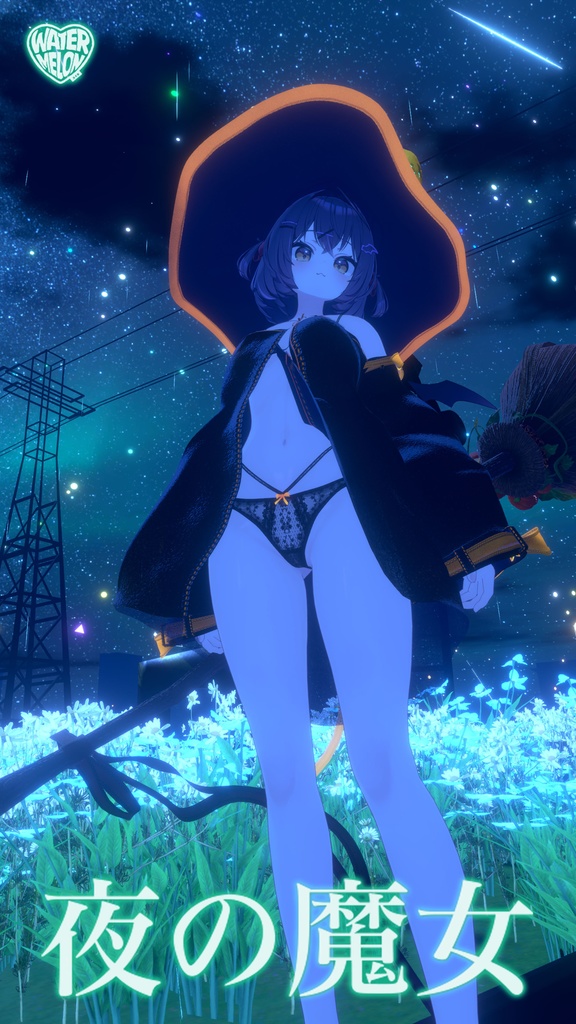【VRChat】 夜の魔女 / Witch of the Night / 밤의 마녀 * for shinano, Milltina, Manuka, Milfy, Chocolat