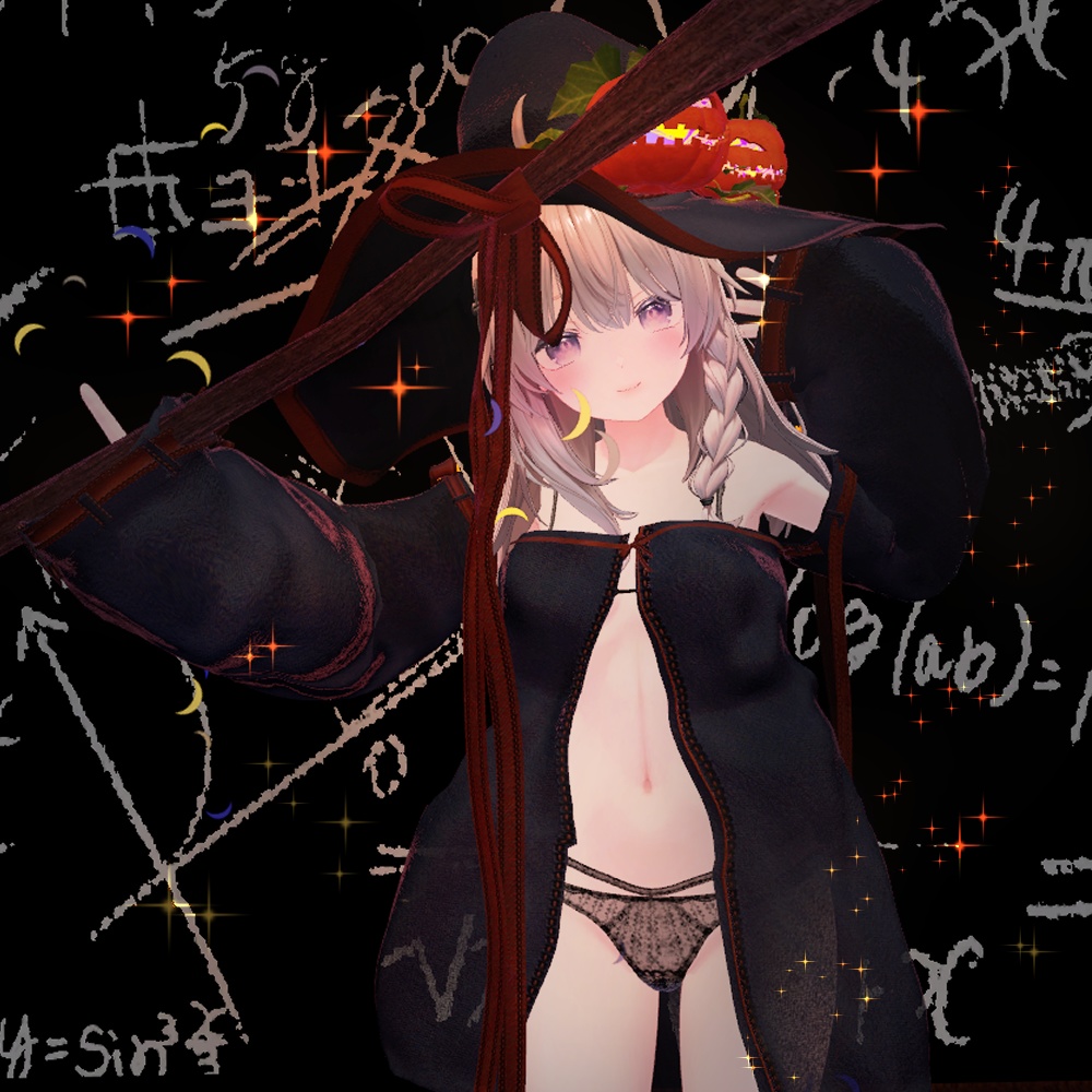 【VRChat】 夜の魔女 / Witch of the Night / 밤의 마녀 * for shinano, Milltina, Manuka, Milfy, Chocolat