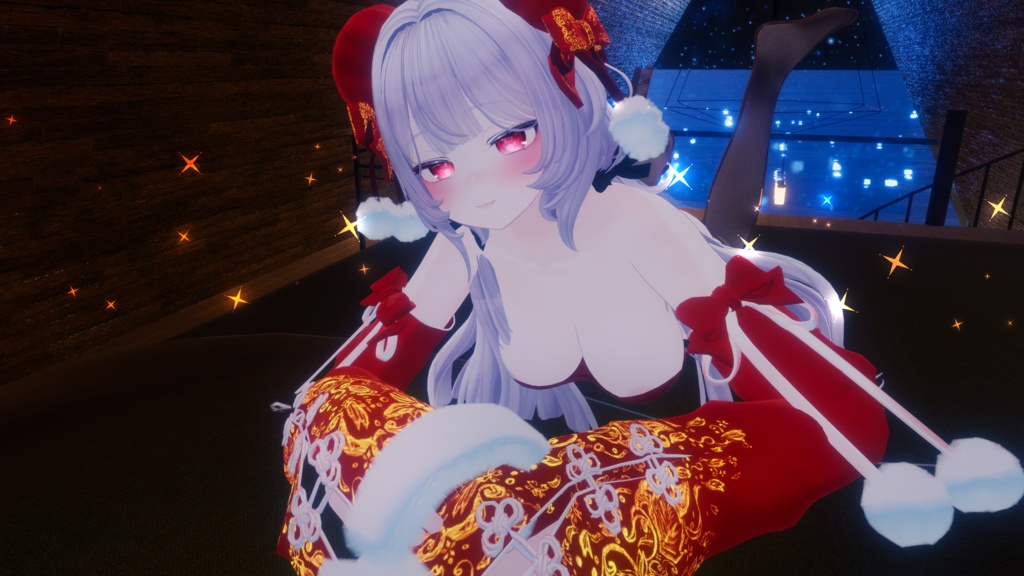 【VRChat】 Winter Crimson Camellia | 紅雪花 | 홍설화 SET for Shinano
