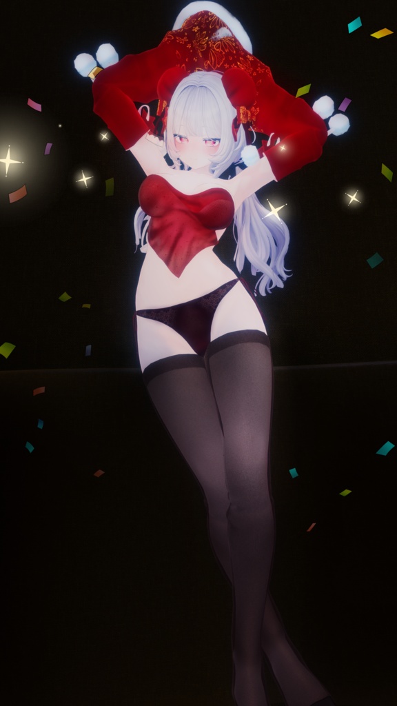 【VRChat】 Winter Crimson Camellia | 紅雪花 | 홍설화 SET for Shinano