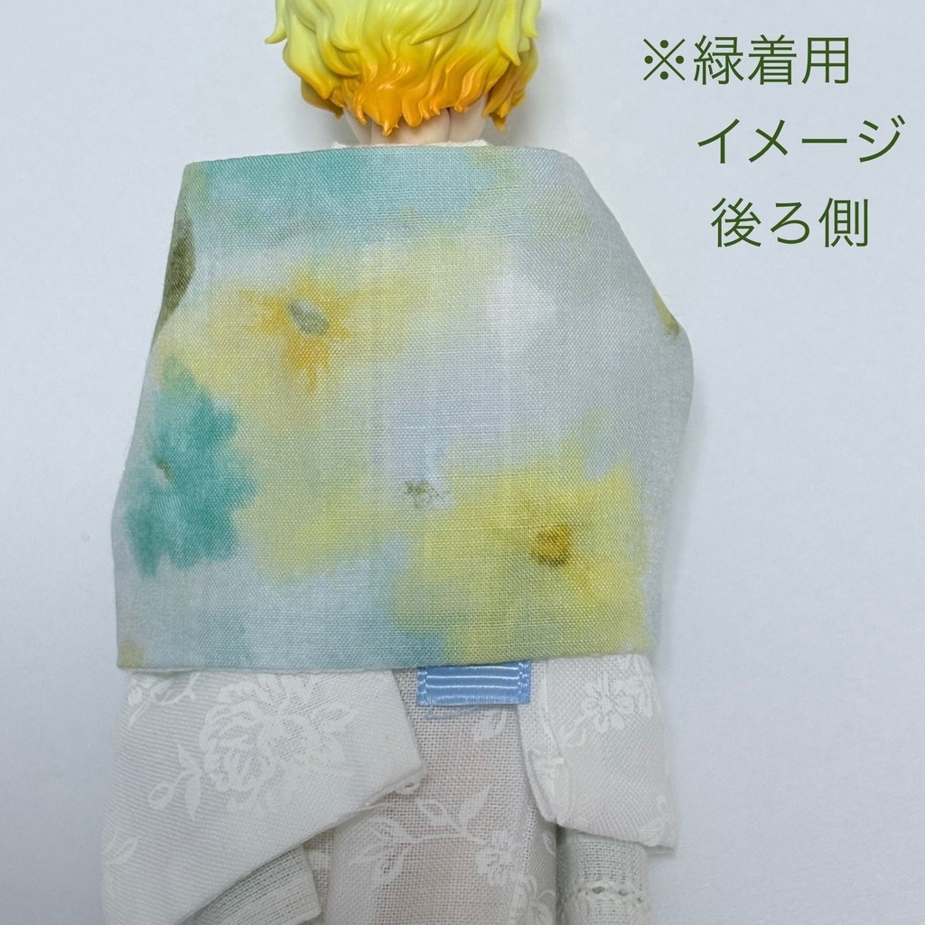 ドール用ストール/ピンク・緑