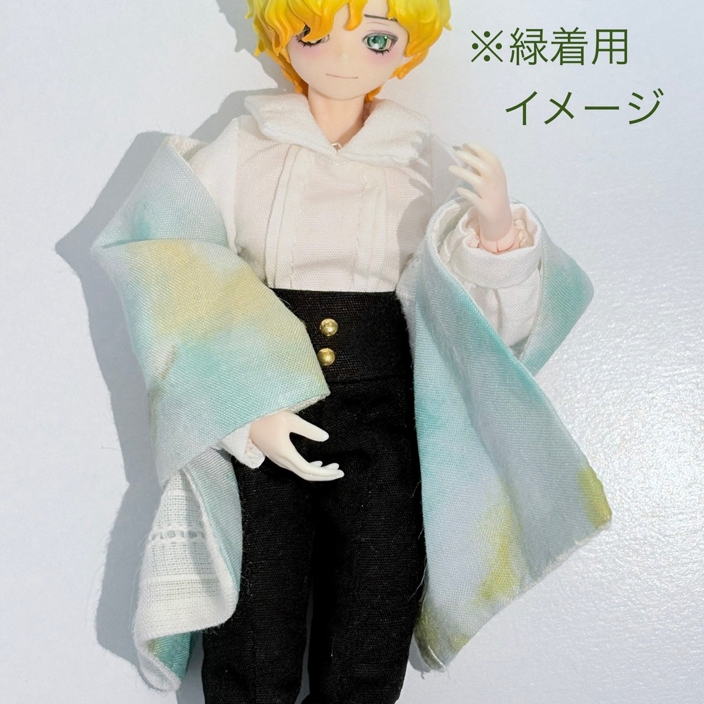 ドール用ストール/ピンク・緑