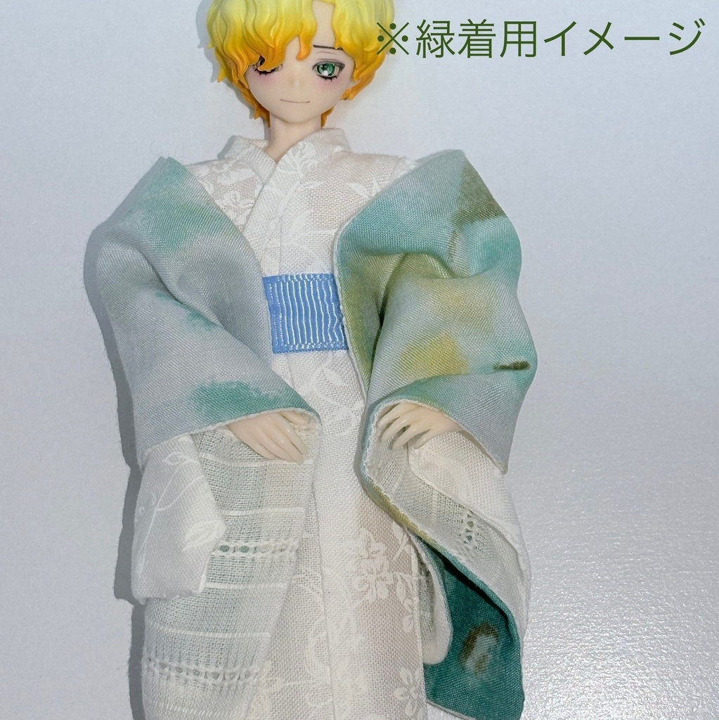 ドール用ストール/ピンク・緑