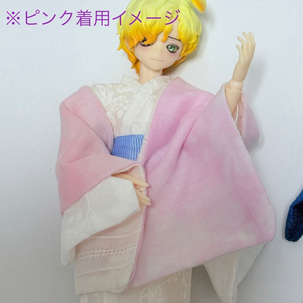 ドール用ストール/ピンク・緑