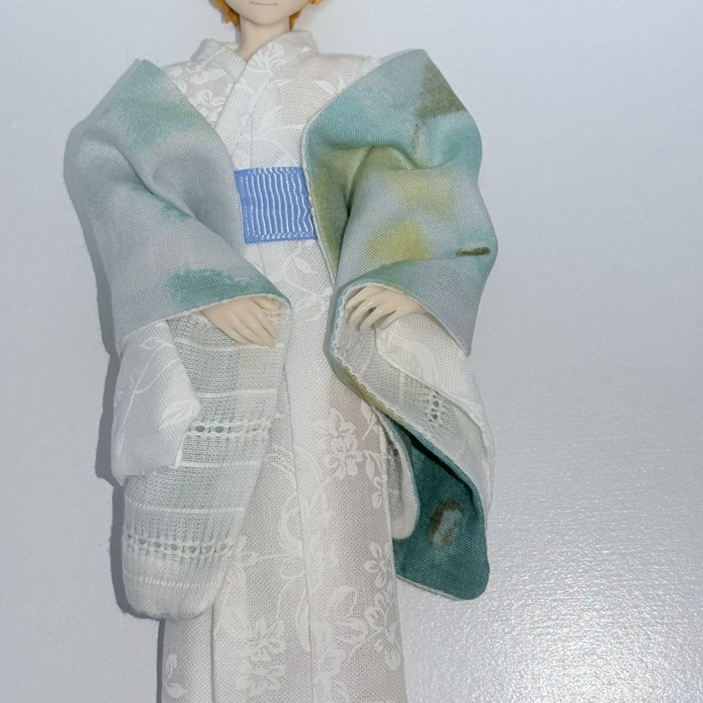 ドール用着物/白