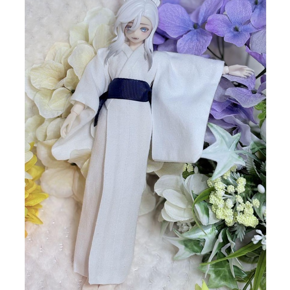 ドール用着物/白無地