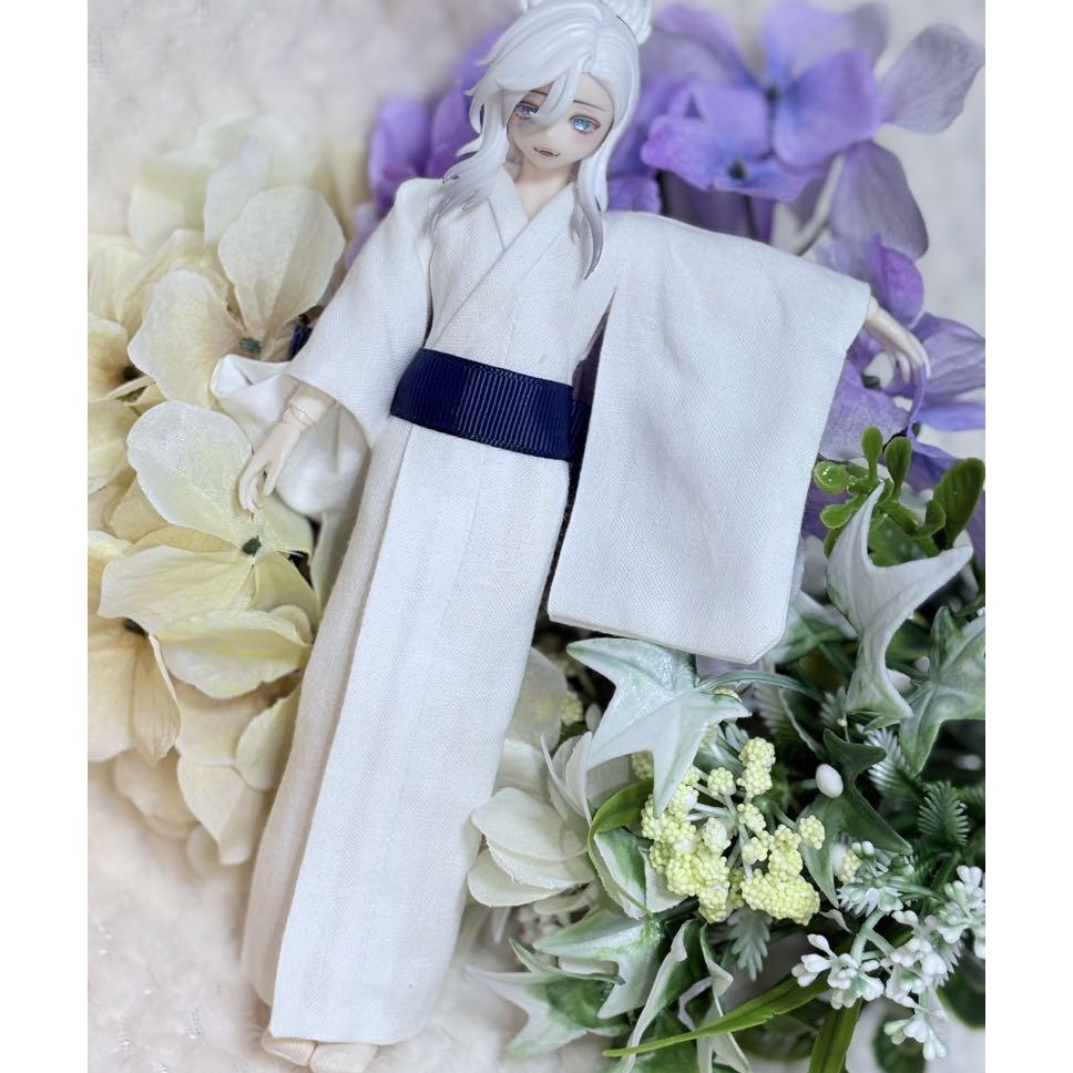 ドール用着物/白無地