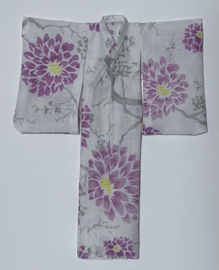 ドール用浴衣/薄水・薄紅