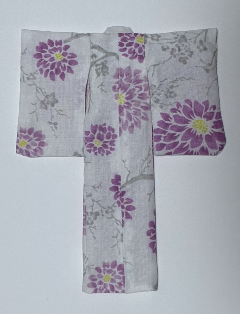 ドール用浴衣/薄水・薄紅