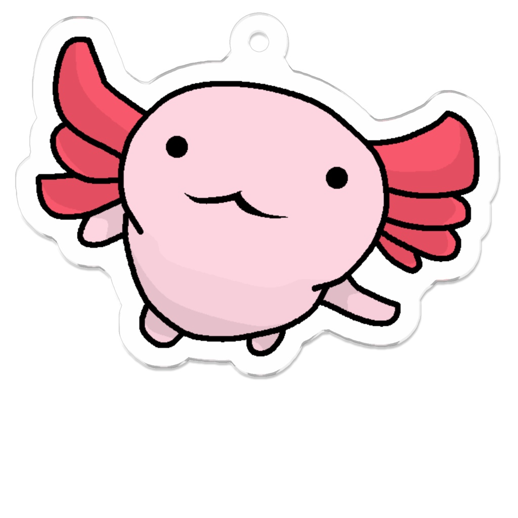 ウーパールーパーキーホルダー