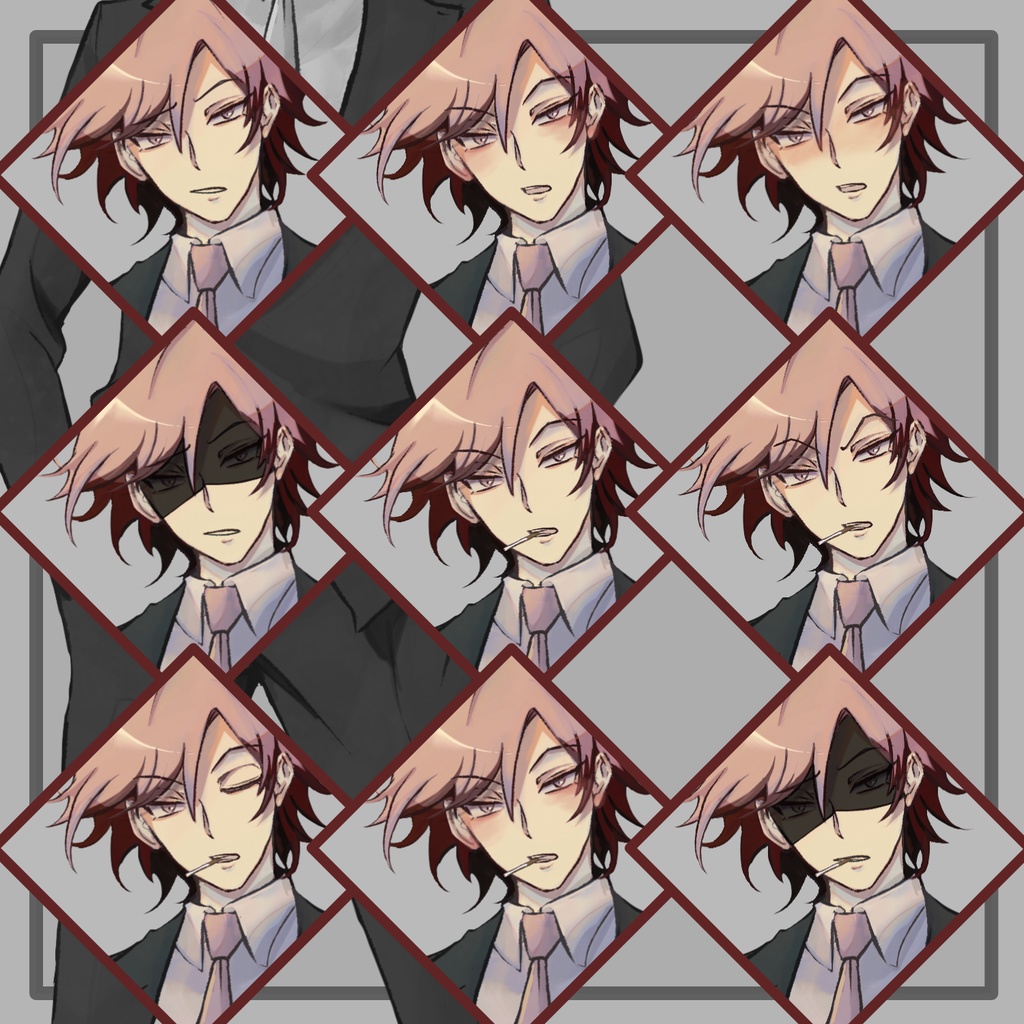 【立ち絵】スーツ男性【差分16種+おまけ9種】