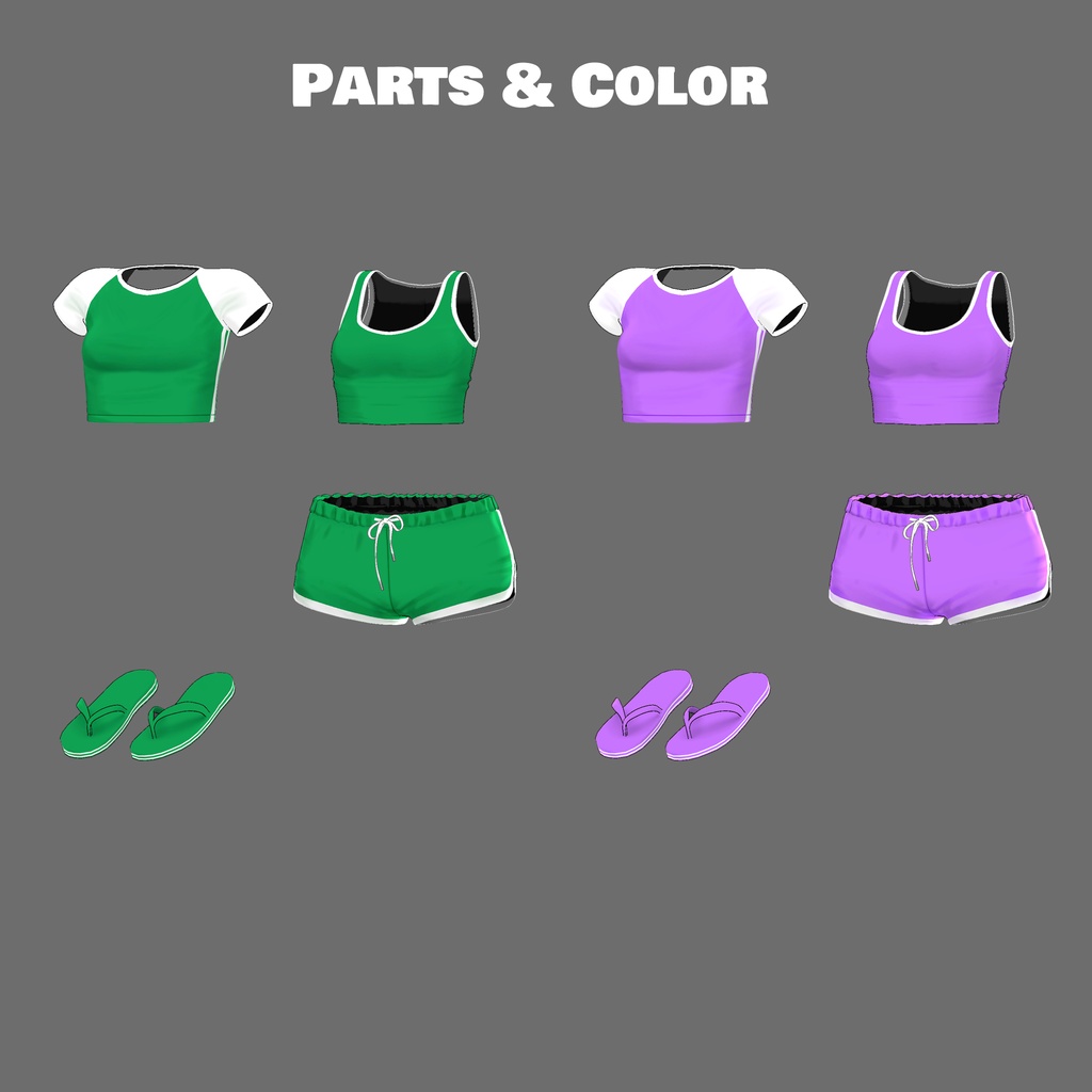 【8アバター対応】Dolphin Duo