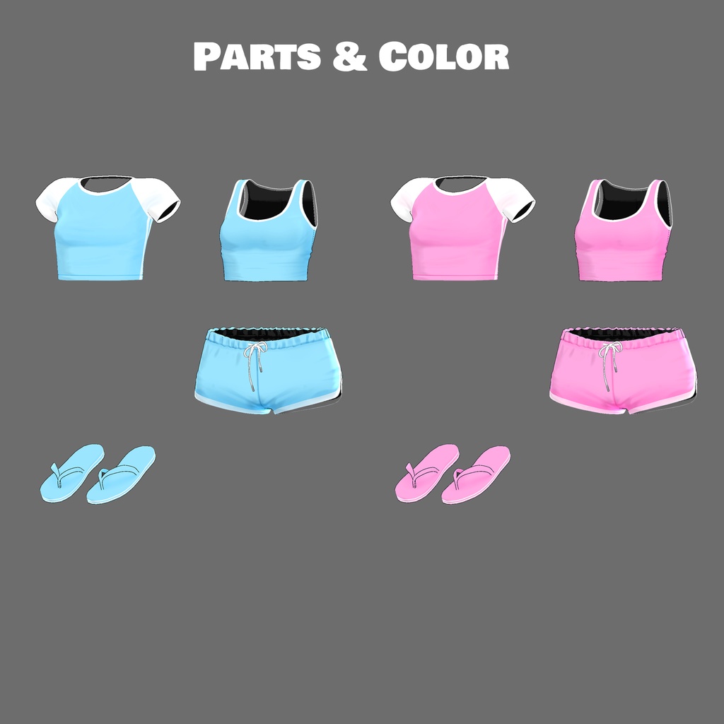 【8アバター対応】Dolphin Duo