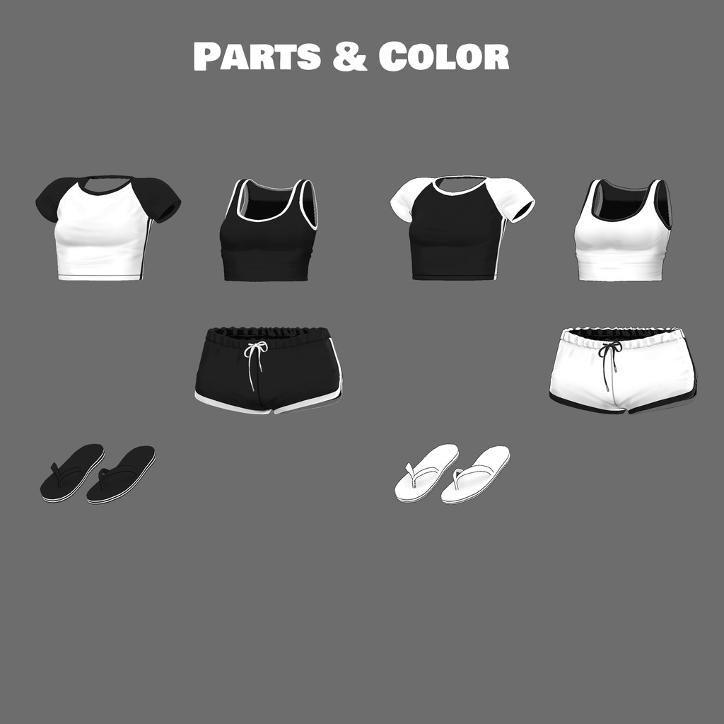 【8アバター対応】Dolphin Duo