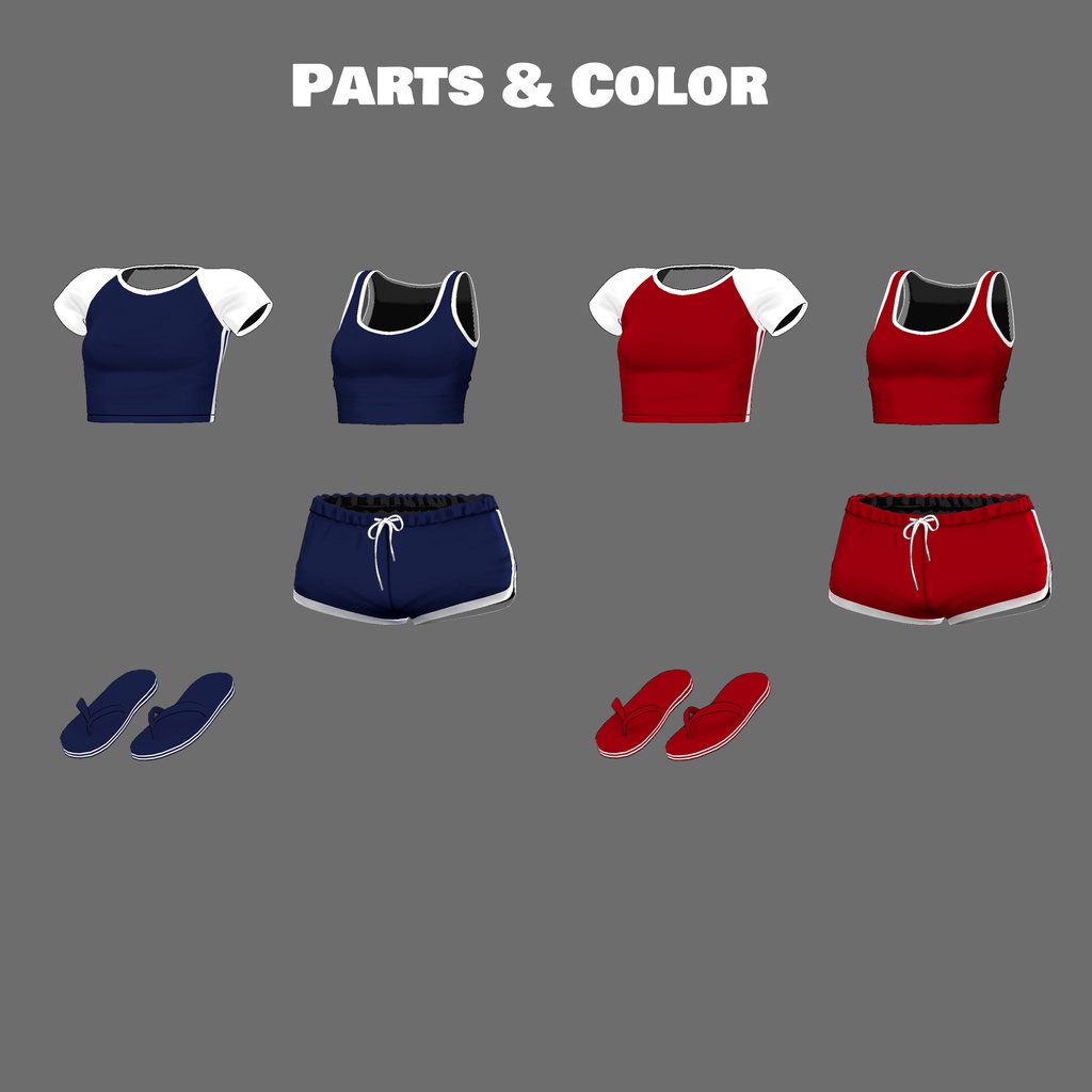 【8アバター対応】Dolphin Duo