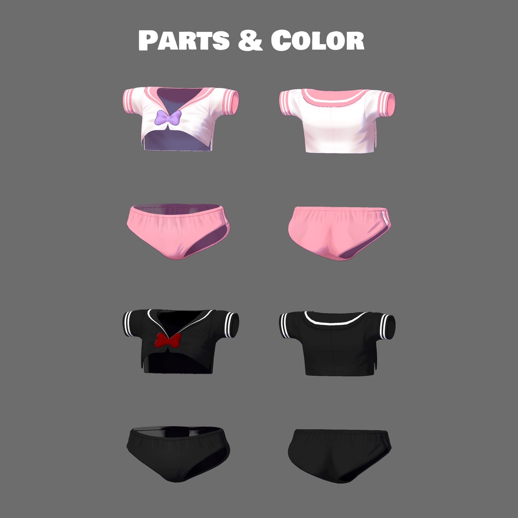 【6アバター対応】Underboob Sailor