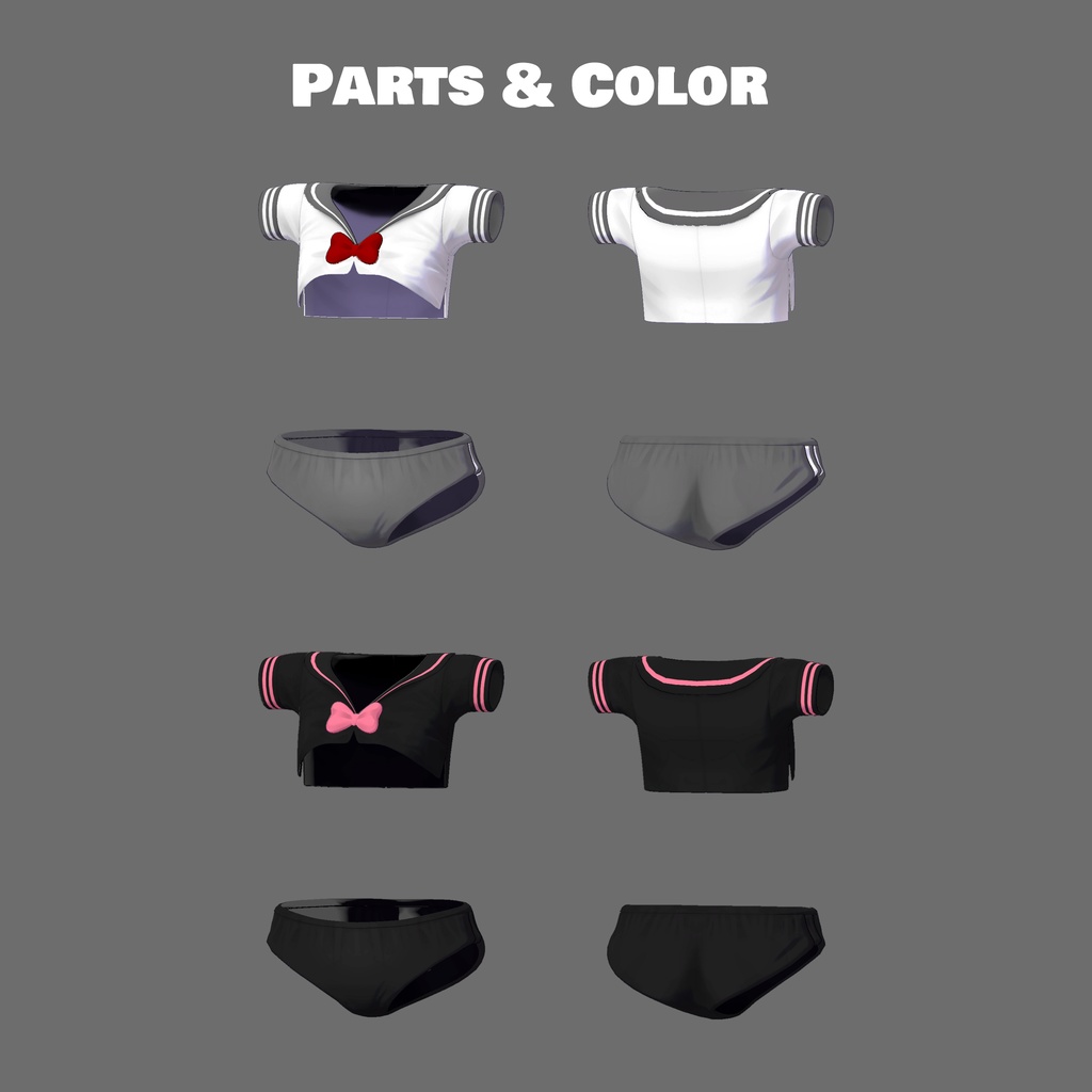 【6アバター対応】Underboob Sailor