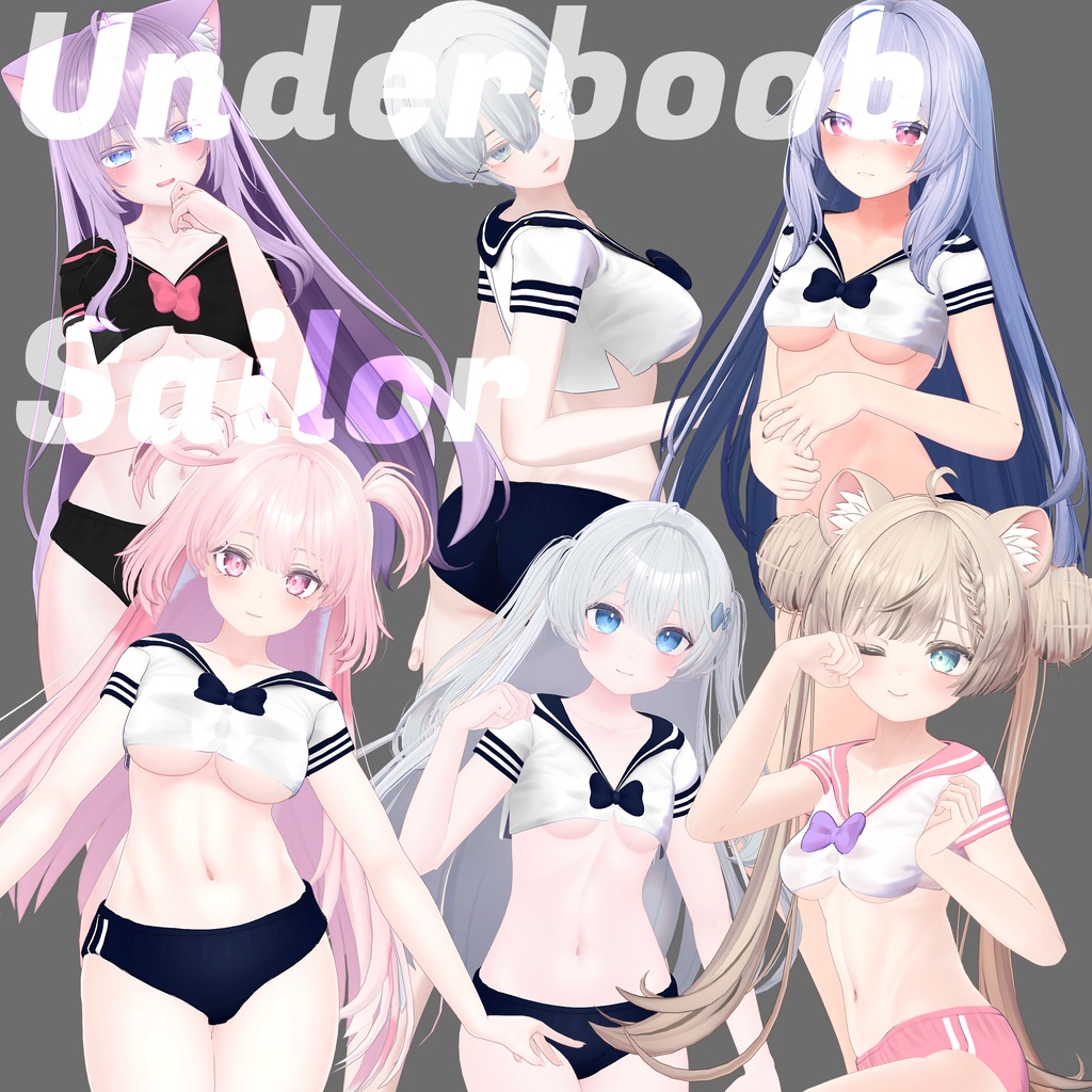 【6アバター対応】Underboob Sailor