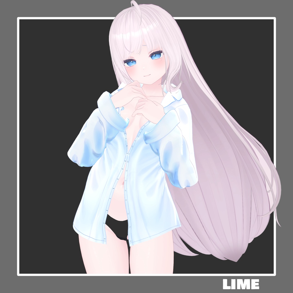 【9アバター対応】 Oversized Shirt Look