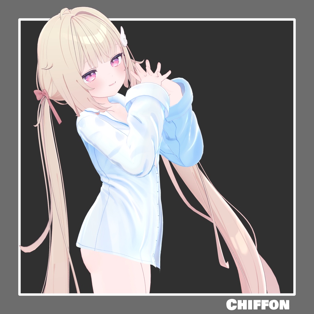 【9アバター対応】 Oversized Shirt Look