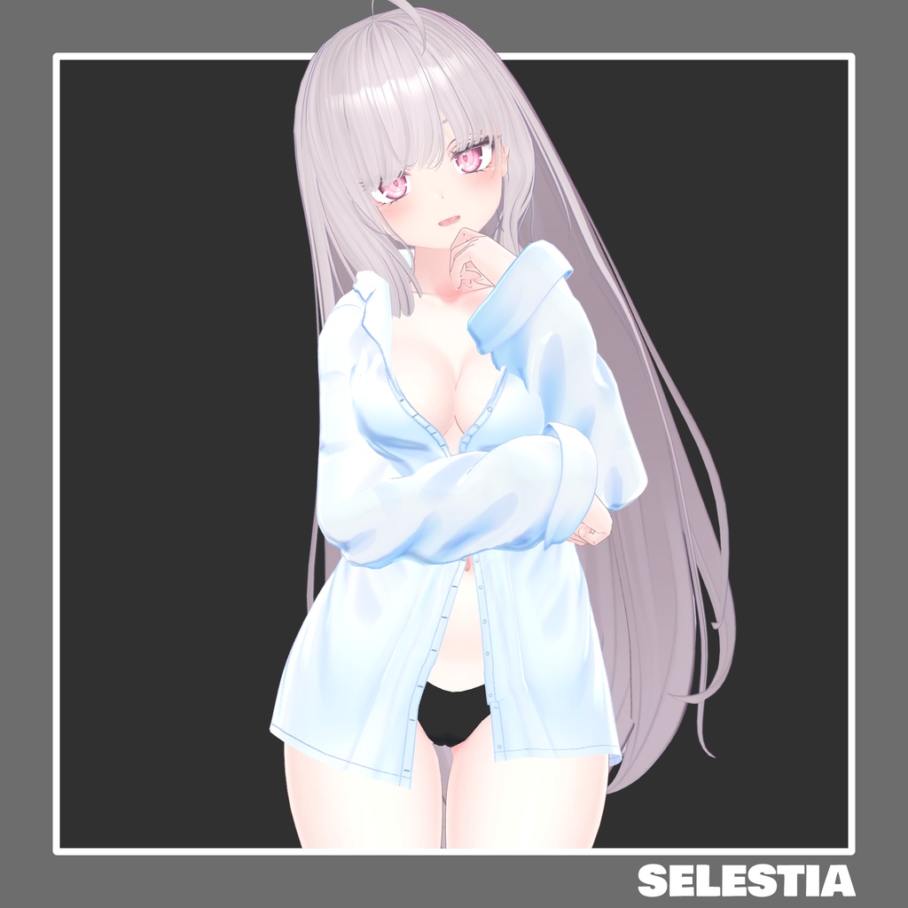 【9アバター対応】 Oversized Shirt Look