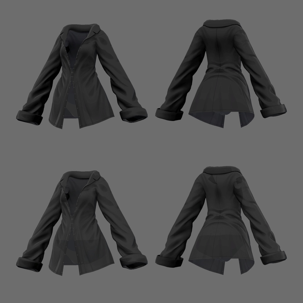 【9アバター対応】 Oversized Shirt Look