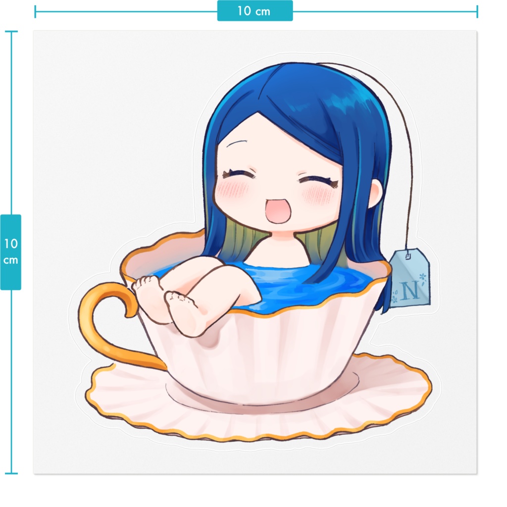 ノエルの紅茶ステッカー