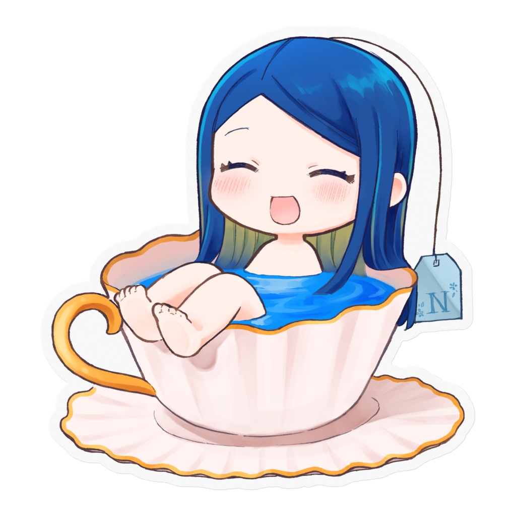 ノエルの紅茶ステッカー