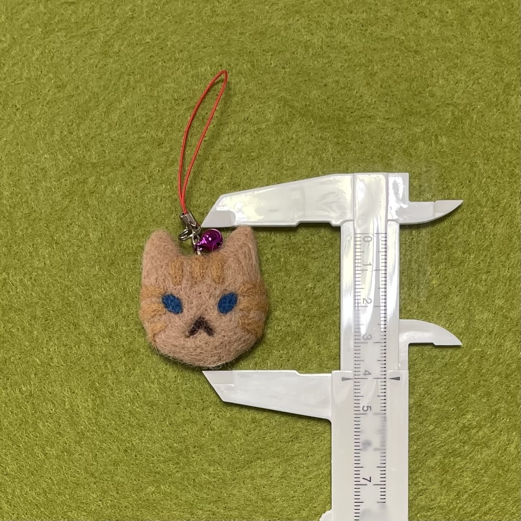 ネコねこストラップ(茶トラ)