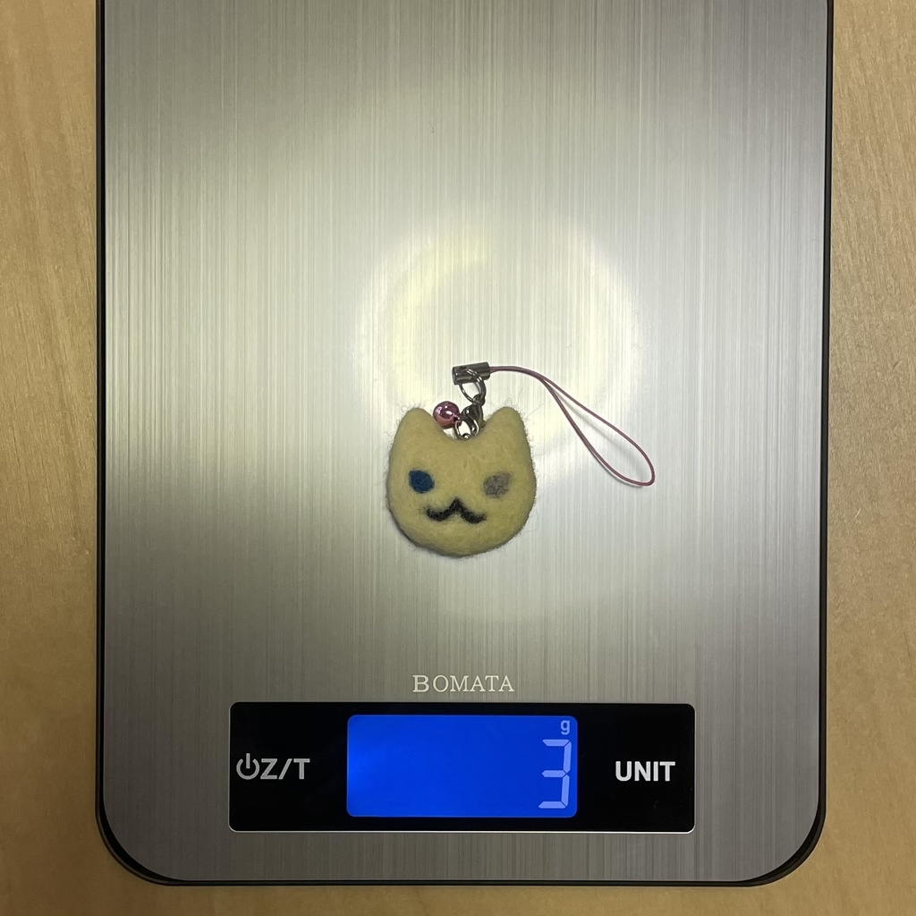 ネコねこストラップ(オッドアイ檸檬)