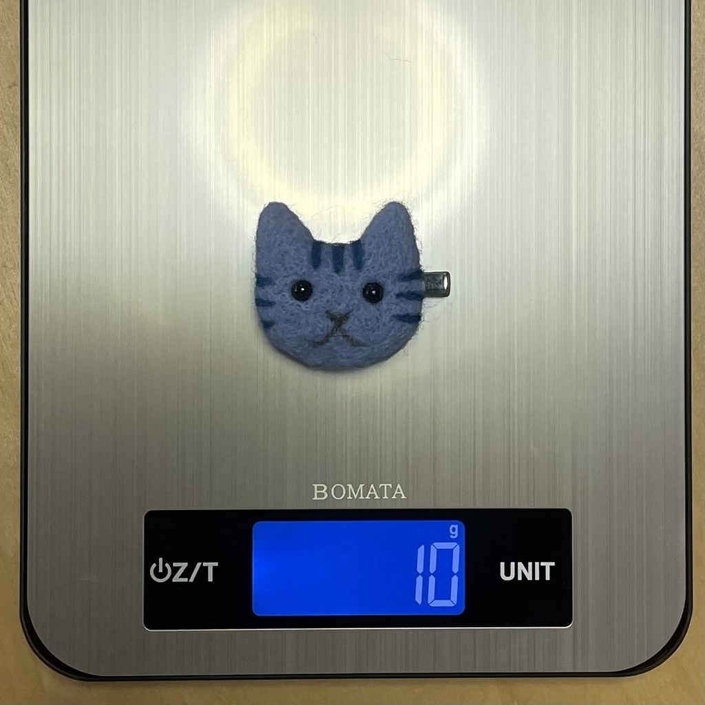 ネコねこクリップ(虎ブルー)