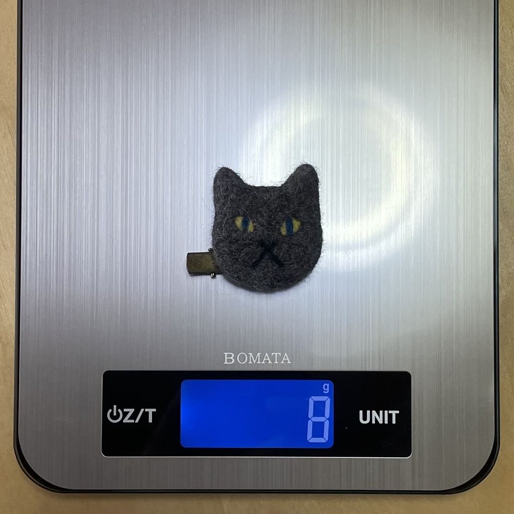 ネコねこピンズ&クリップ(グレー)