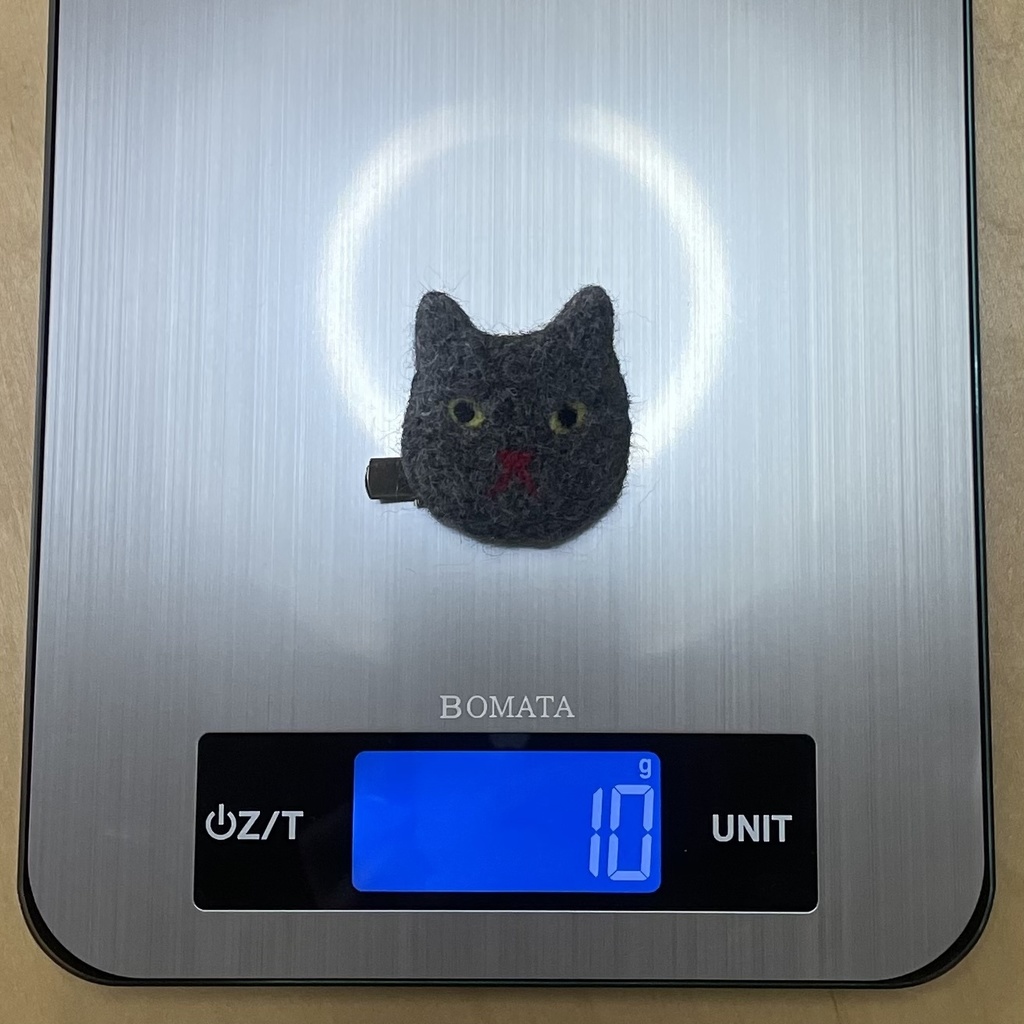 ネコねこピンズ&クリップ(濃グレー)