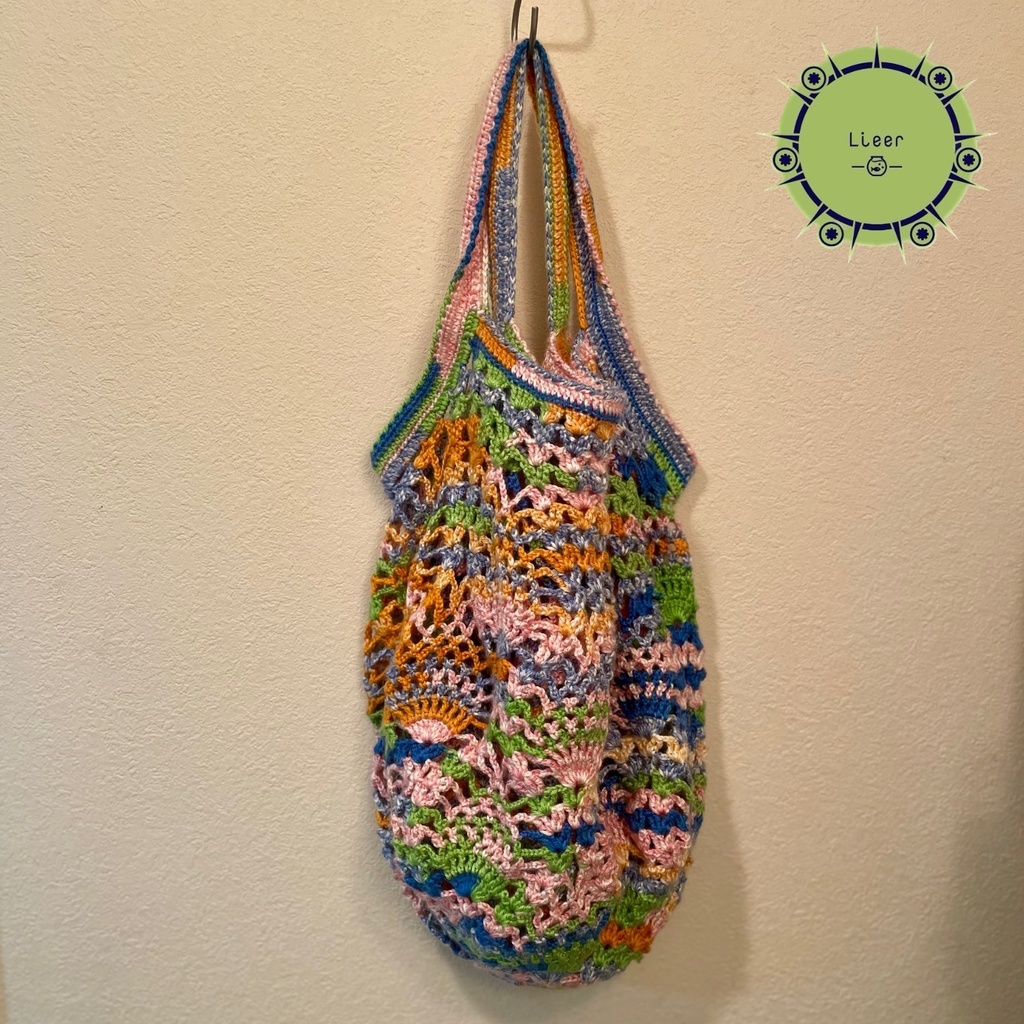 【 Lieer 】パイナップル模様Bag (ブルー)