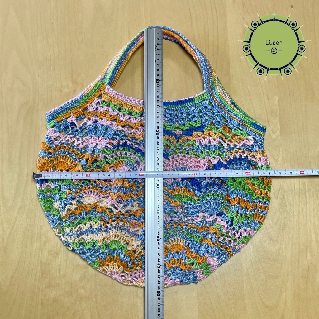 【 Lieer 】パイナップル模様Bag (ブルー)