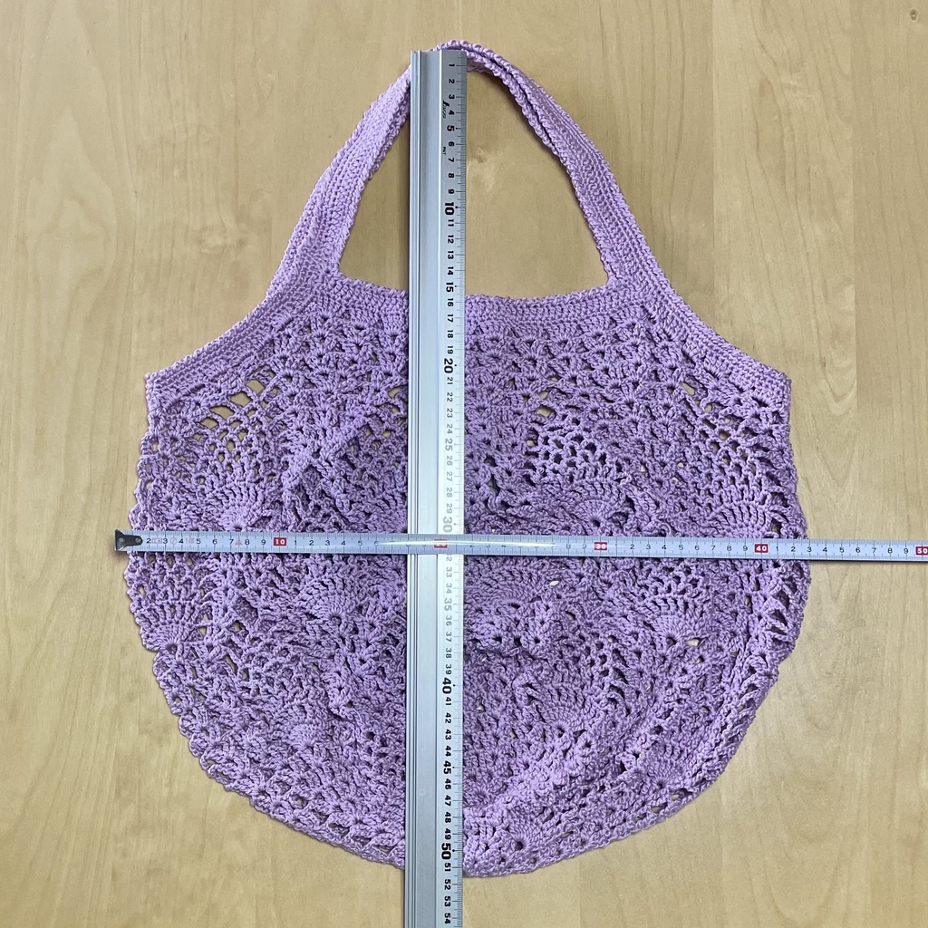 【 Lieer 】パイナップル模様Bag(綿ピンクパープル)