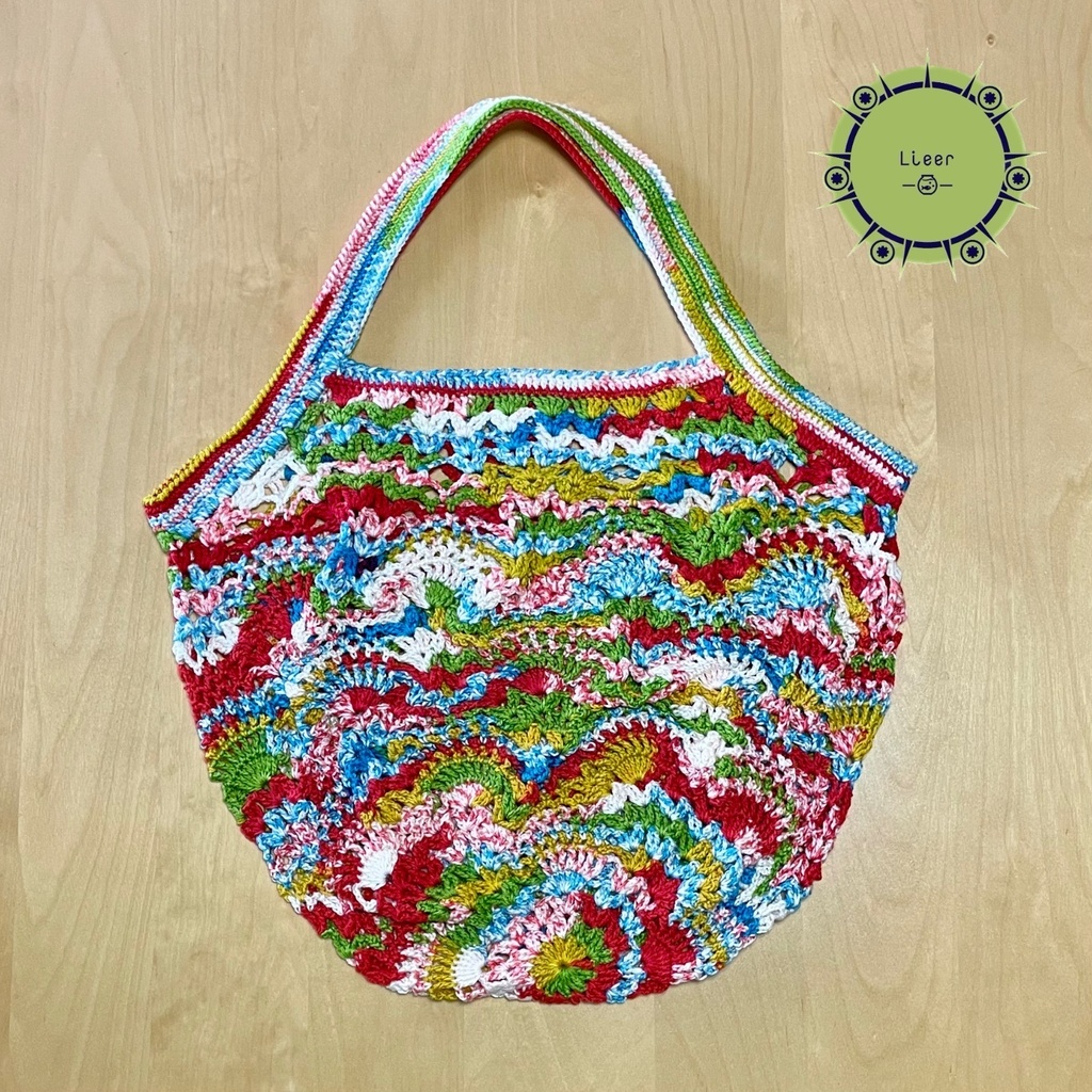 【 Lieer 】パイナップル模様Bag （ビビット）