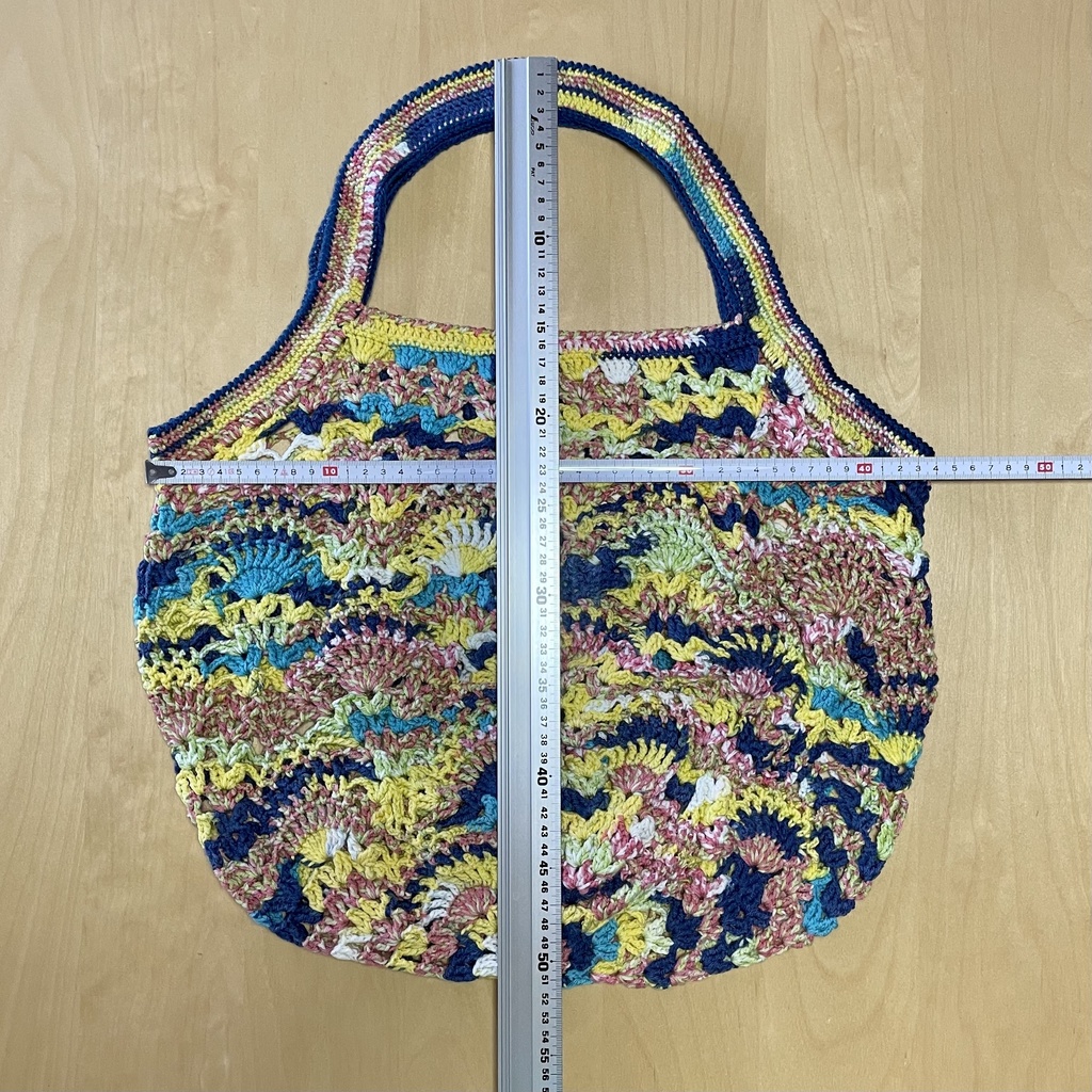 【 Lieer 】パイナップル模様Bag (藍イエロー)