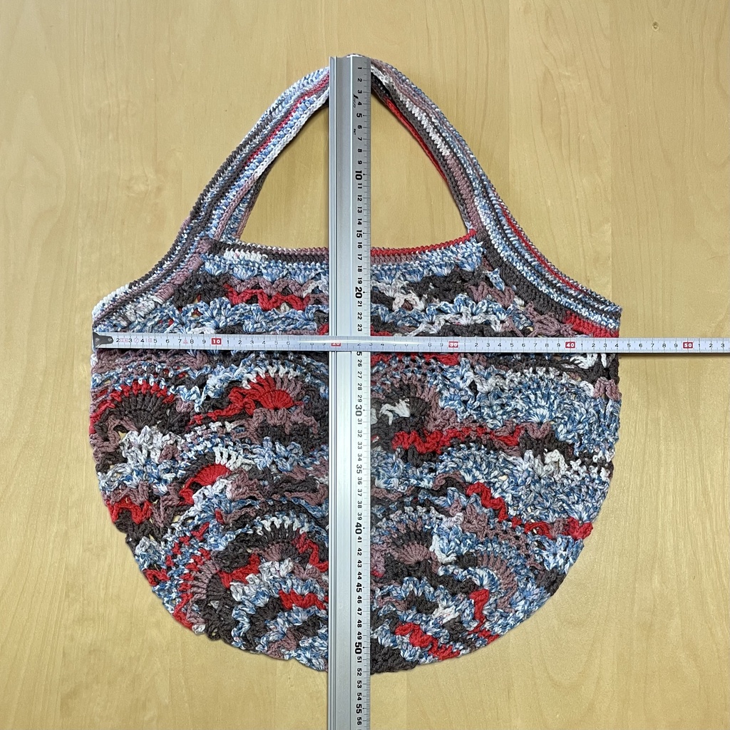 【 Lieer 】パイナップル模様Bag (ブルーブラウン)