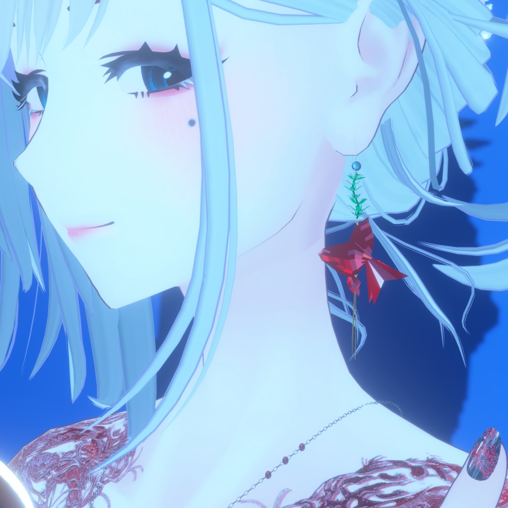 【VRC向けアクセサリー】Summer_pierce(PhysBone設定済み)