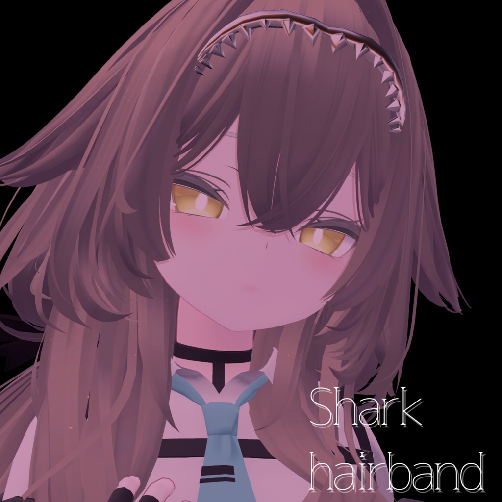 【rurune対応】shark_hairband【VRC向けアクセサリー】