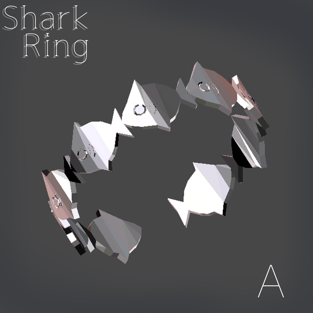 【rurune対応】shark_ring【VRC向けアクセサリー】