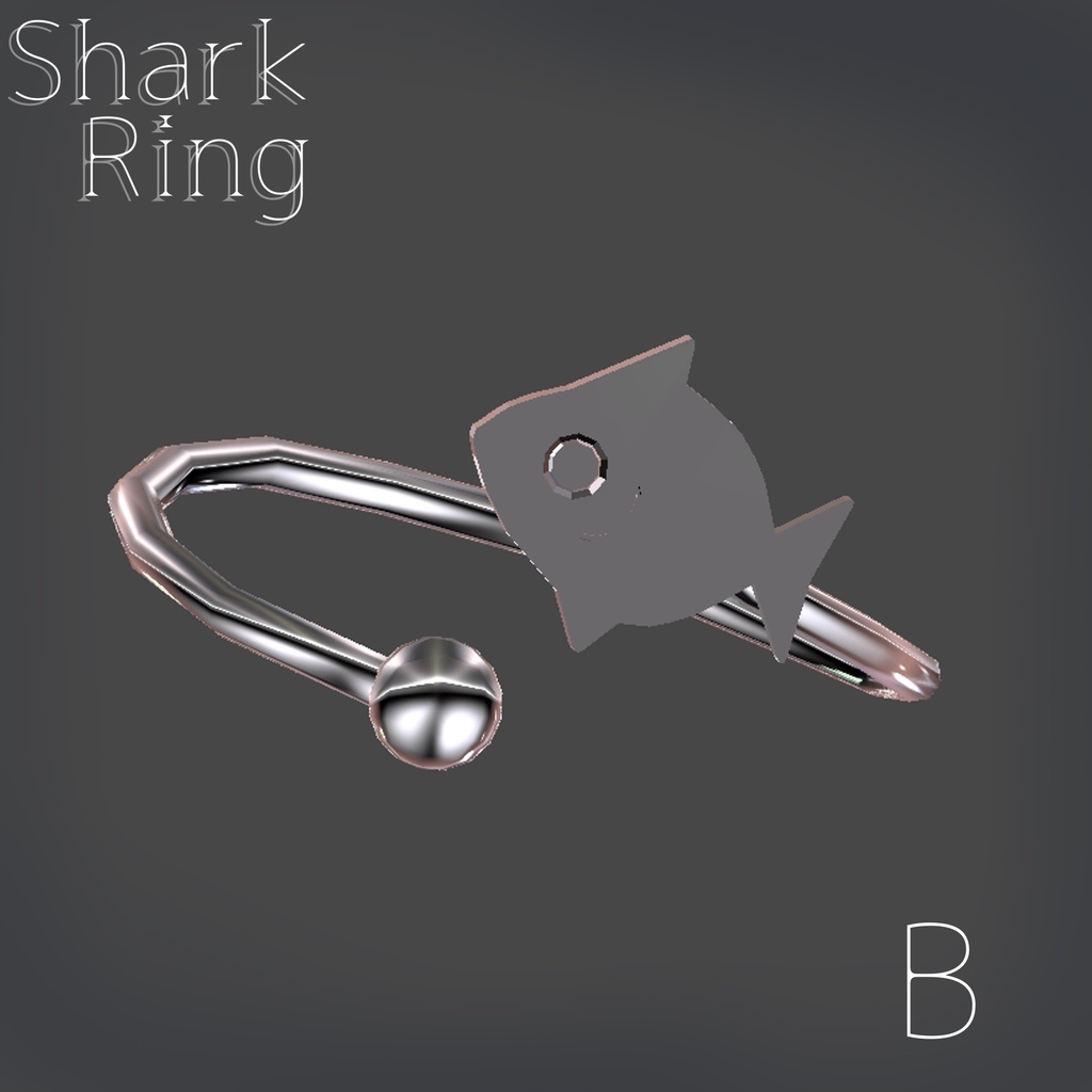 【rurune対応】shark_ring【VRC向けアクセサリー】