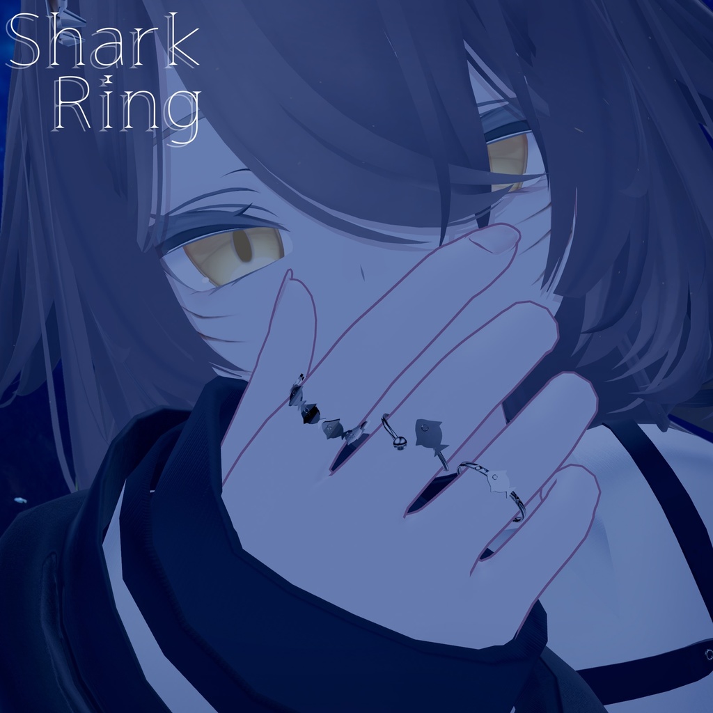 【rurune対応】shark_ring【VRC向けアクセサリー】