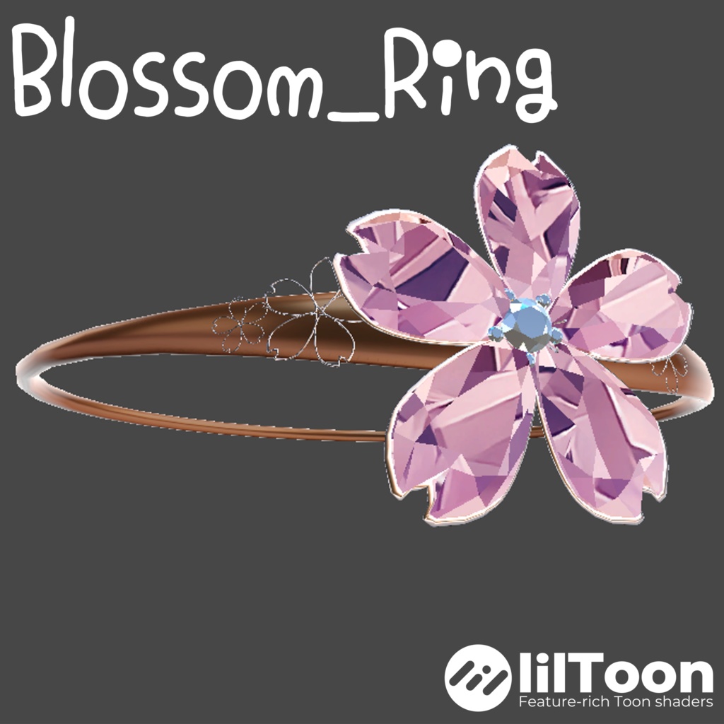 Blossom_ring【VRC向けアクセサリー】