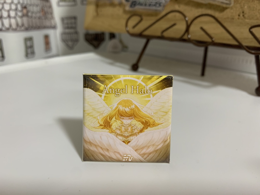 【Bandcamp DLコード付き】Angel Halo - EP ジャケット缶バッジ